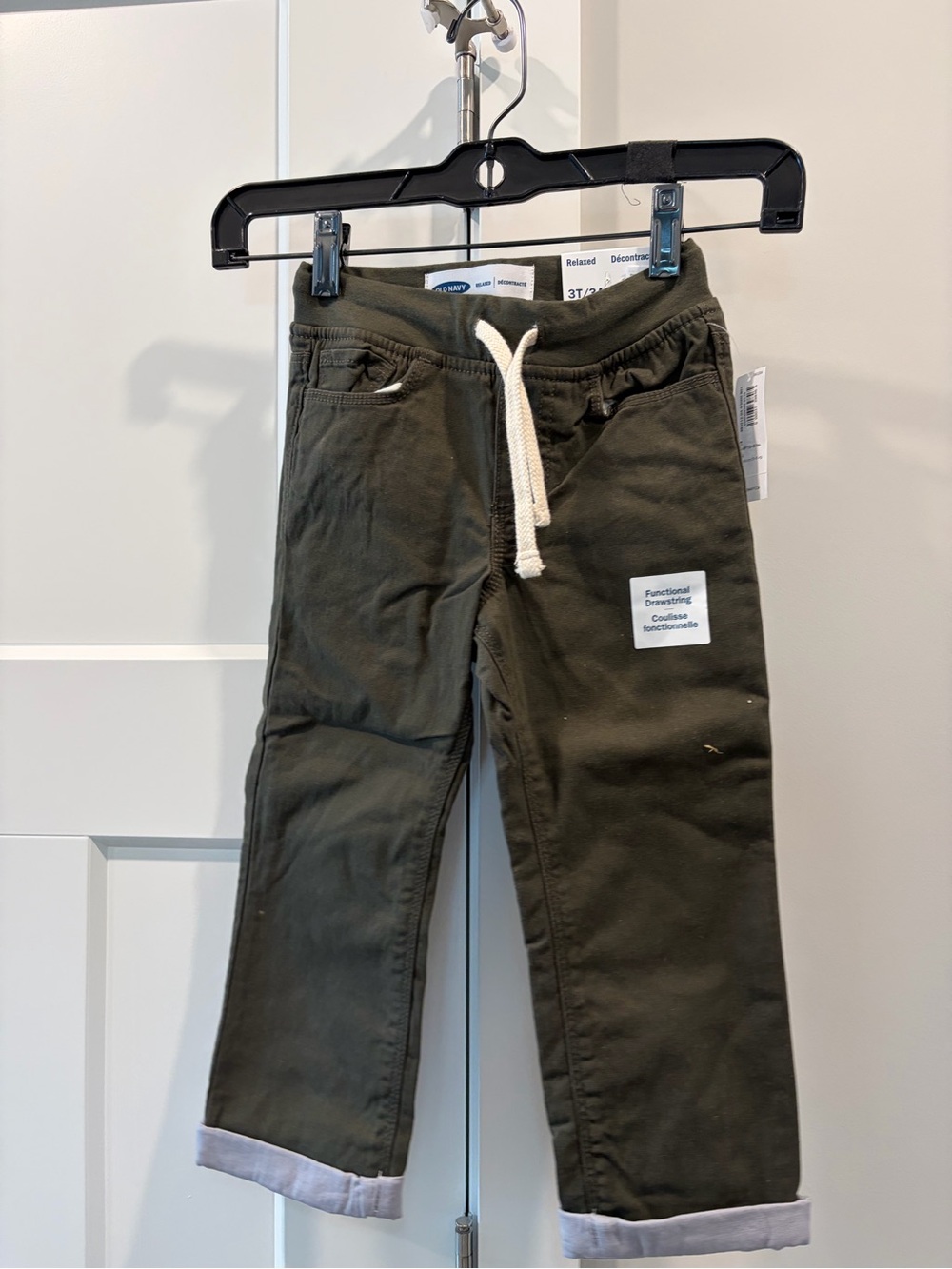 Old Navy Kids Olive Green Drawstring Jogger Pants